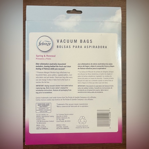 NWT set of 4 boxes Febreze spring & renewal oreck xl vacuum bags 12 total bundle - Picture 5 of 5